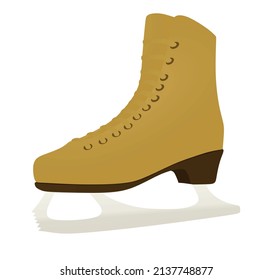 Ice skating shoe. vector illustration