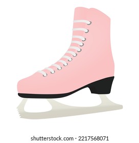 Ice skating shoe. vector illustration