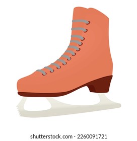 Ice skating shoe. vector illustration