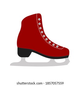 ice skating shoes icon. skating icon. vector illustration