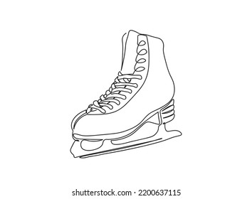 Ice skating shoes single