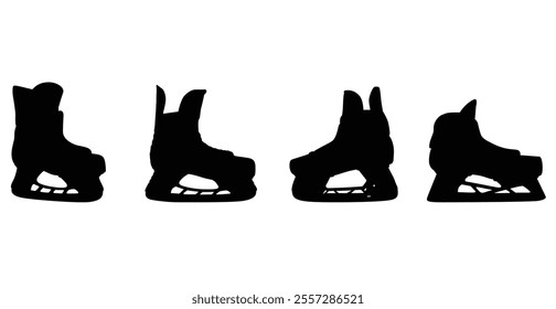 Ice skating shoes vector skate icon. Skater icon. Ice skating shoes icon. Ice skating icon.