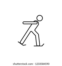 ice skating sign icon. Element of navigation sign icon. Thin line icon for website design and development, app development. Premium icon