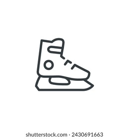 Patinaje sobre hielo patines zapatos icono, ilustración vectorial