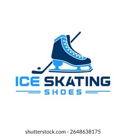 ice skating sports shoe industry logo design