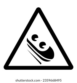 Ice Sledge Symbol Sign, Vector Illustration, Isolate On White Background Label. EPS10