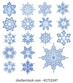 ice snowflakes collection