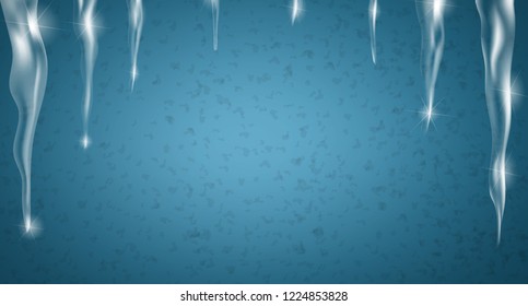 Ice stalactite background