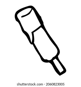 ice stick of dessert hand drawn illustration