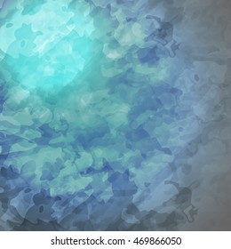 Ice Surface Background with Scratches and Stains - Vector Illustration