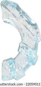 Ice symbol with diagonal thick straps