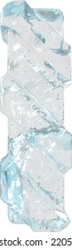 Ice symbol with diagonal thick straps. letter l