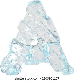 Eissymbol mit dicken Diagonalriemen. Buchstabe a