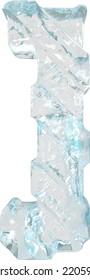 Ice symbol with diagonal thick straps
