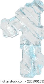 Eissymbol mit dicken Diagonalriemen. Nummer 1