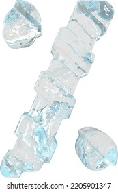 Ice symbol with diagonal thick straps