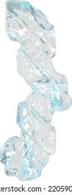 Ice symbol with diagonal thick straps