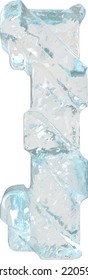 Ice symbol with diagonal thick straps