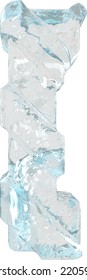 Ice symbol with diagonal thick straps