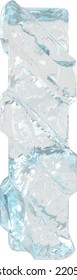 Ice symbol with diagonal thick straps. letter i