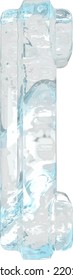Símbolo de hielo con correas verticales gruesas