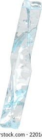 Ice symbol with thick vertical straps