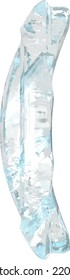 Símbolo de hielo con correas verticales gruesas