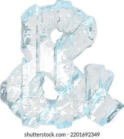 Ice symbol with thick vertical straps