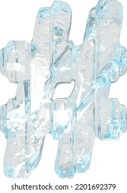 Símbolo de hielo con correas verticales gruesas