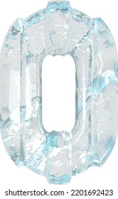 Ice symbol with thick vertical straps. number 0