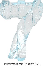 Eissymbol mit dicken vertikalen Gurten. Nummer 7