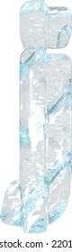 Ice symbol with thick vertical straps. letter j
