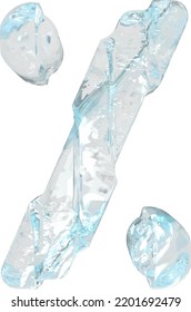 Ice symbol with thick vertical straps