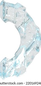 Eissymbol mit dicken vertikalen Gurten