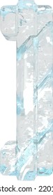 Ice symbol with thick vertical straps