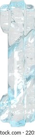 Ice symbol with thick vertical straps