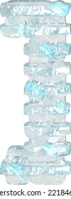 Ice symbol with thin horizontal straps