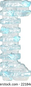 Ice symbol with thin horizontal straps