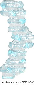 Ice symbol with thin horizontal straps