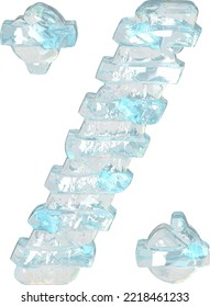 Eissymbol mit dünnen horizontalen Gurten