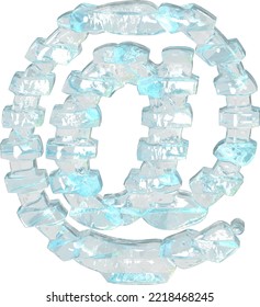 Eissymbol mit dünnen horizontalen Gurten