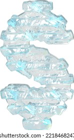 Ice symbol with thin horizontal straps