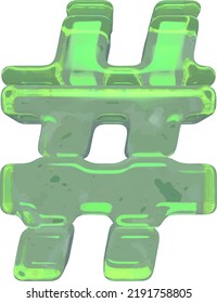 Símbolos de hielo hechos de hielo
