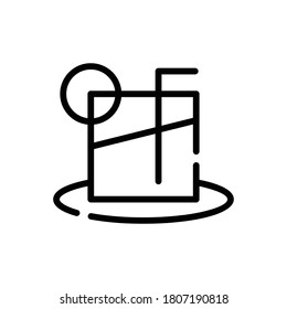 Ice-Tee-Symbol, Design auf weißem Hintergrund