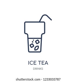 Ice Tea icon. Ice Tea linear symbol design from drinks collection. Simple outline element vector illustration on white background