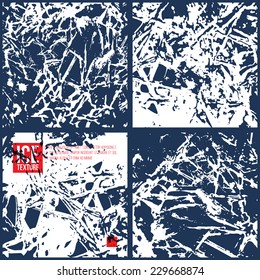Ice texture set. Texture tracing with own original photos