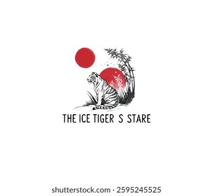 The Ice Tiger vector unique design