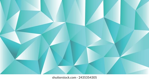 ice triangle blue geometry background