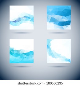 ice triangle logo background design graphic tech brochure banner abstract abstraction vector modern background with three item pattern for design ice triangle logo background design graphic tech broch