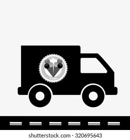 ice truck design, vector illustration eps10 graphic 